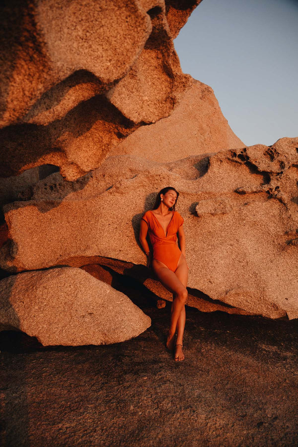 Sustainable & Convertible Swimsuit FRESH ORANGE