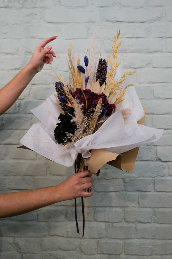 Darkness Berry Dried Flower Bouquet