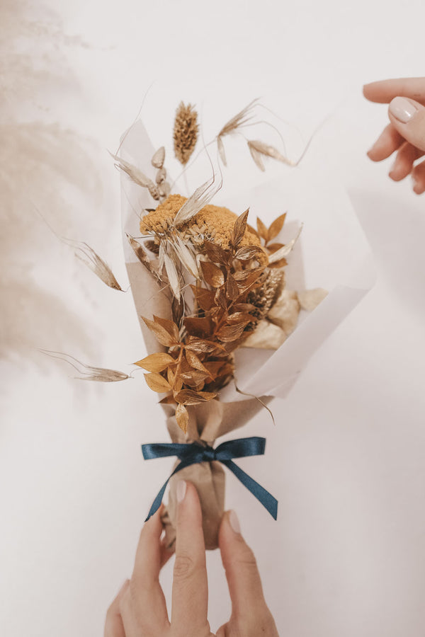 Golden Joy Dried Flower Bouquet